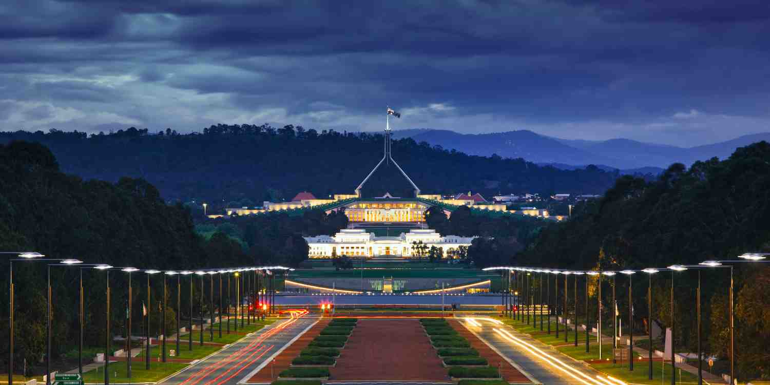 Background image of Canberra
