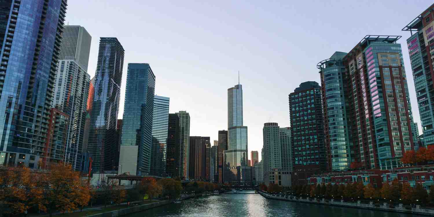 Background image of Chicago