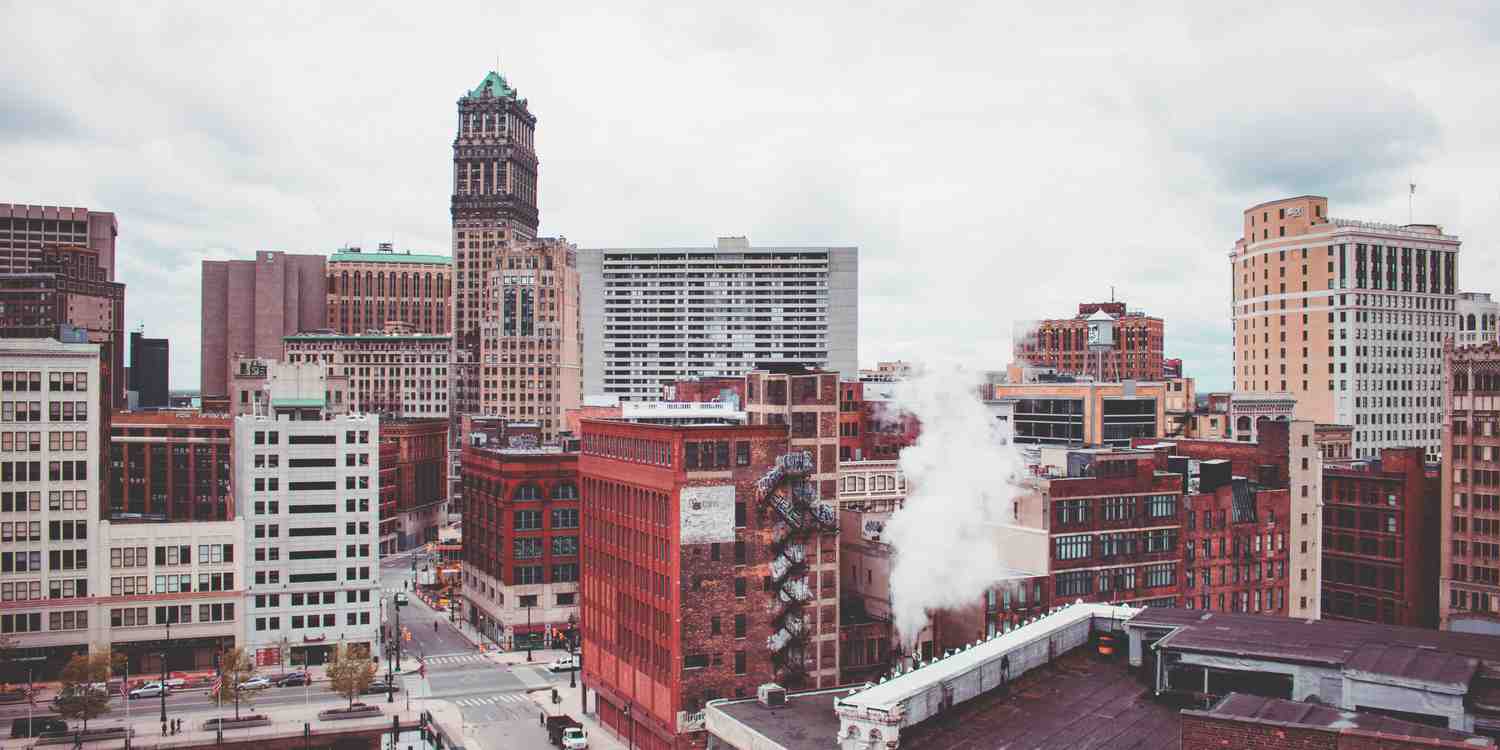 Background image of Detroit