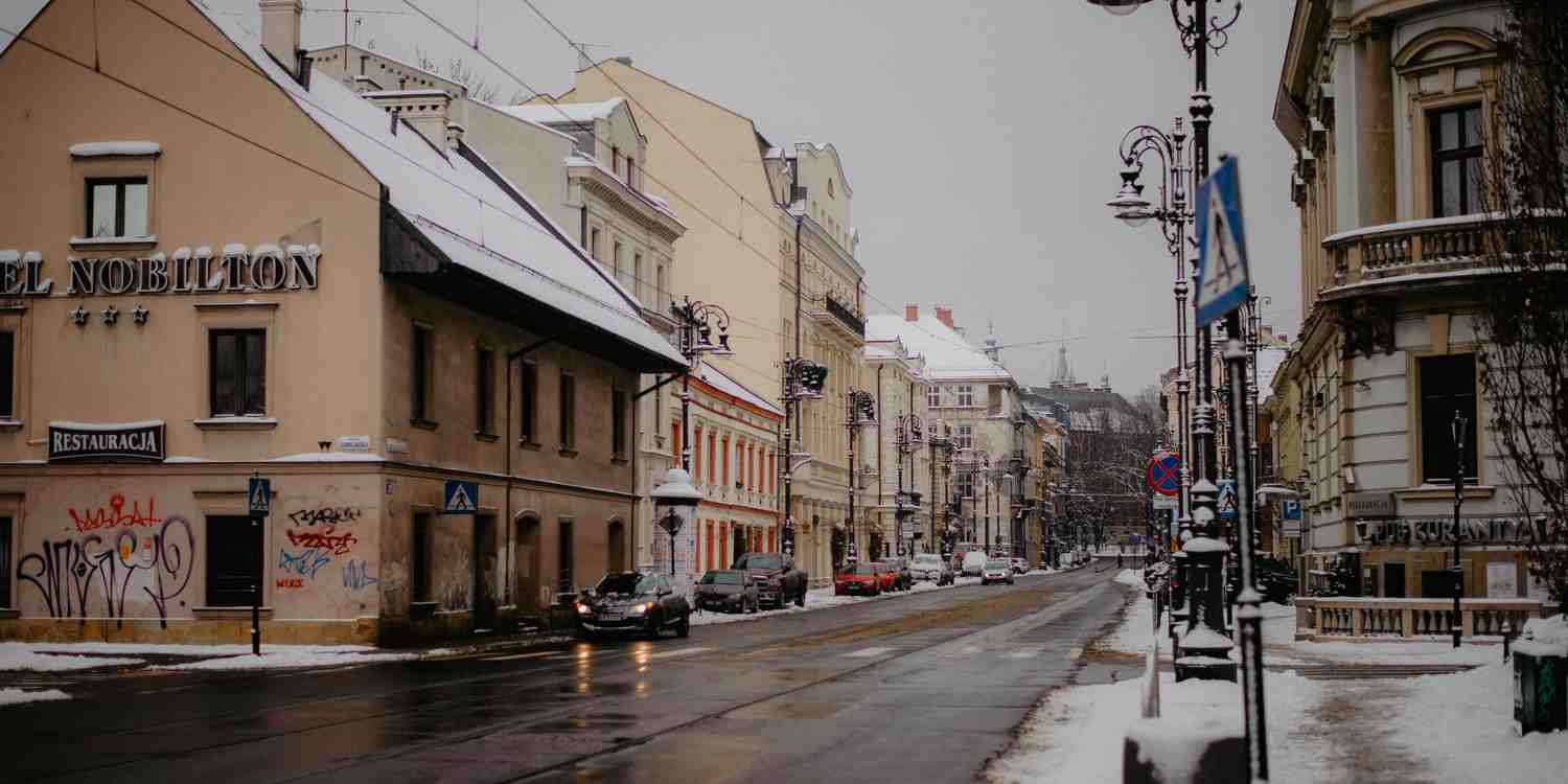 Background image of Kraków