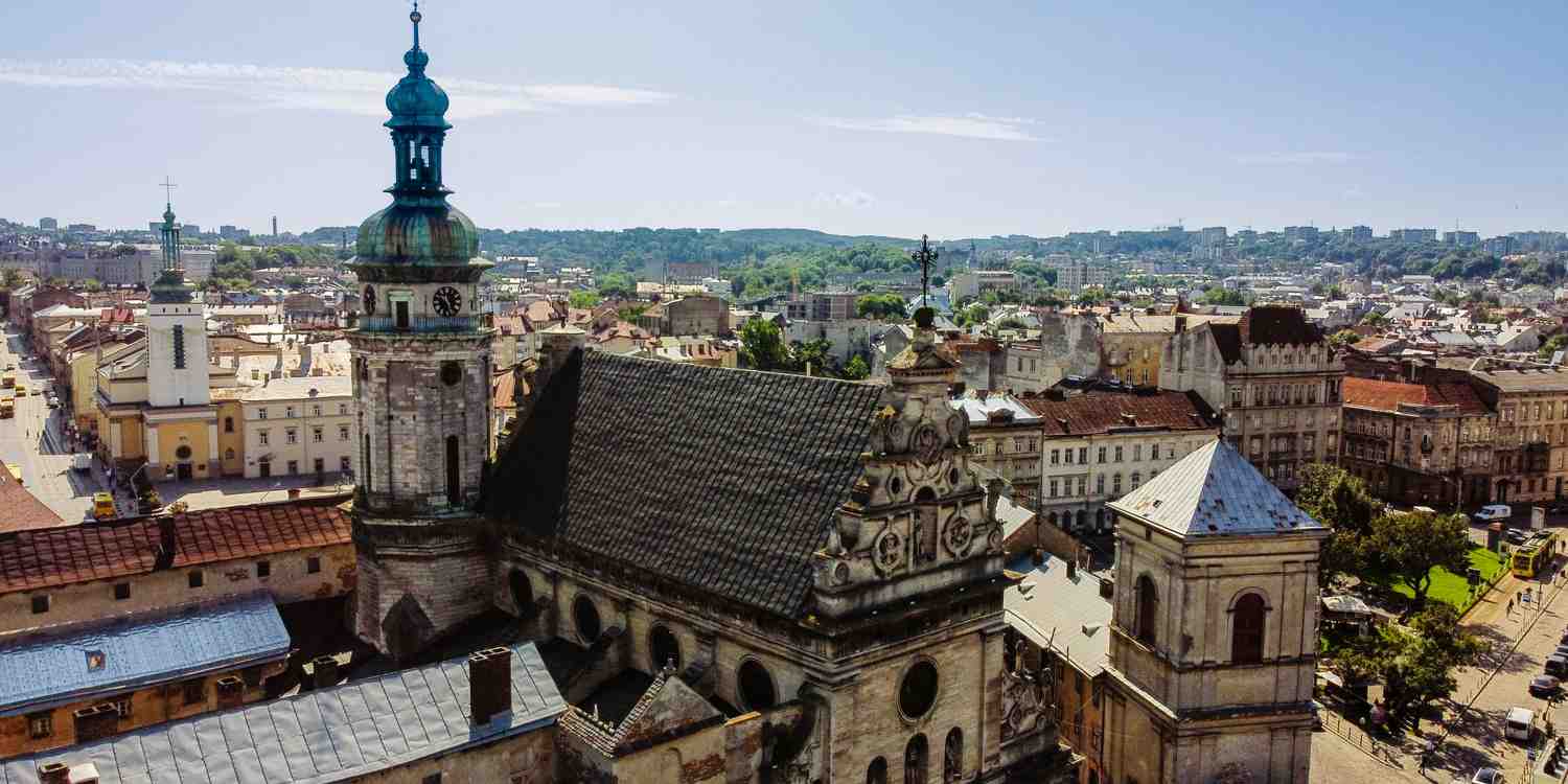 Background image of Lviv