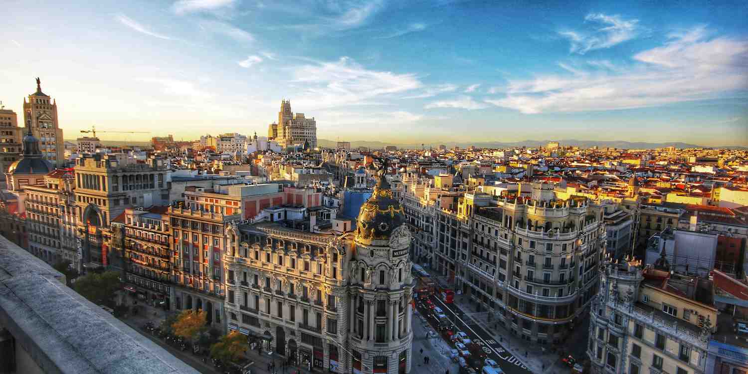 Background image of Madrid