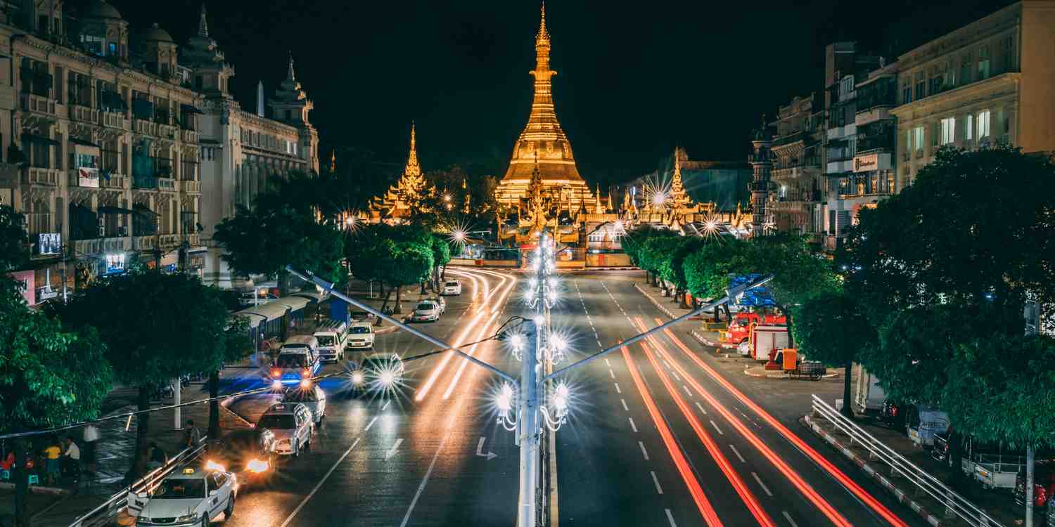 Background image of Yangon