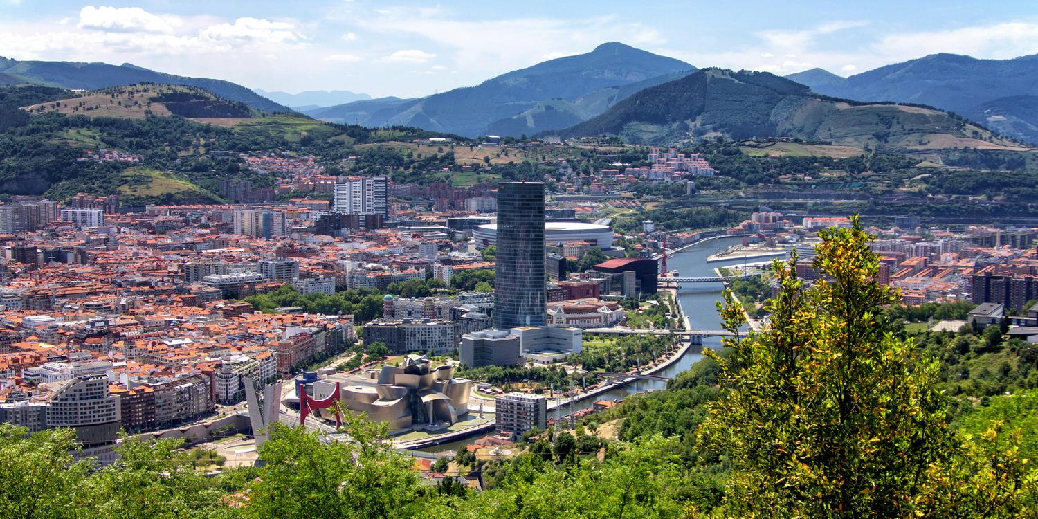 Background image of Bilbao
