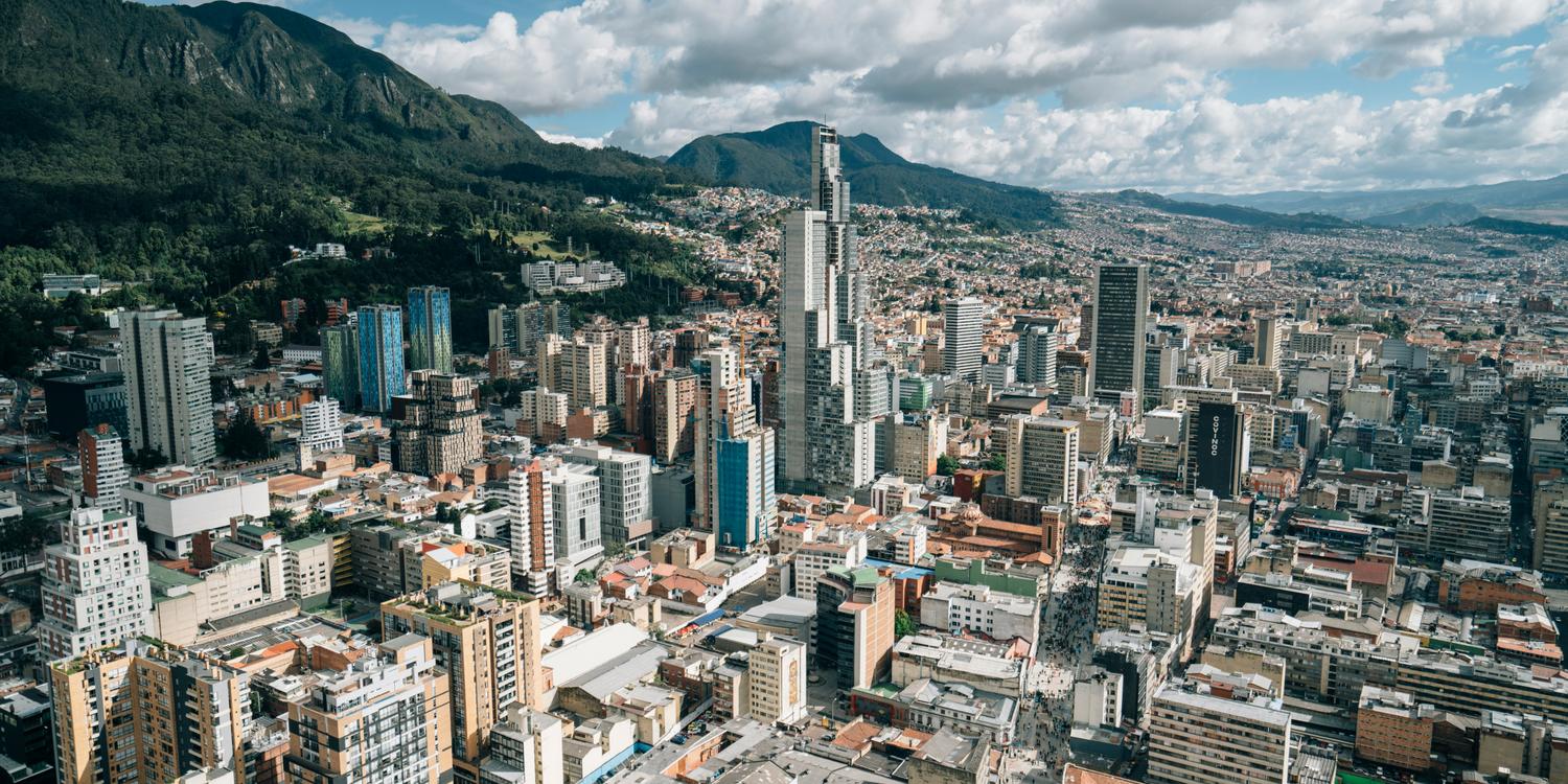 Background image of Bogota
