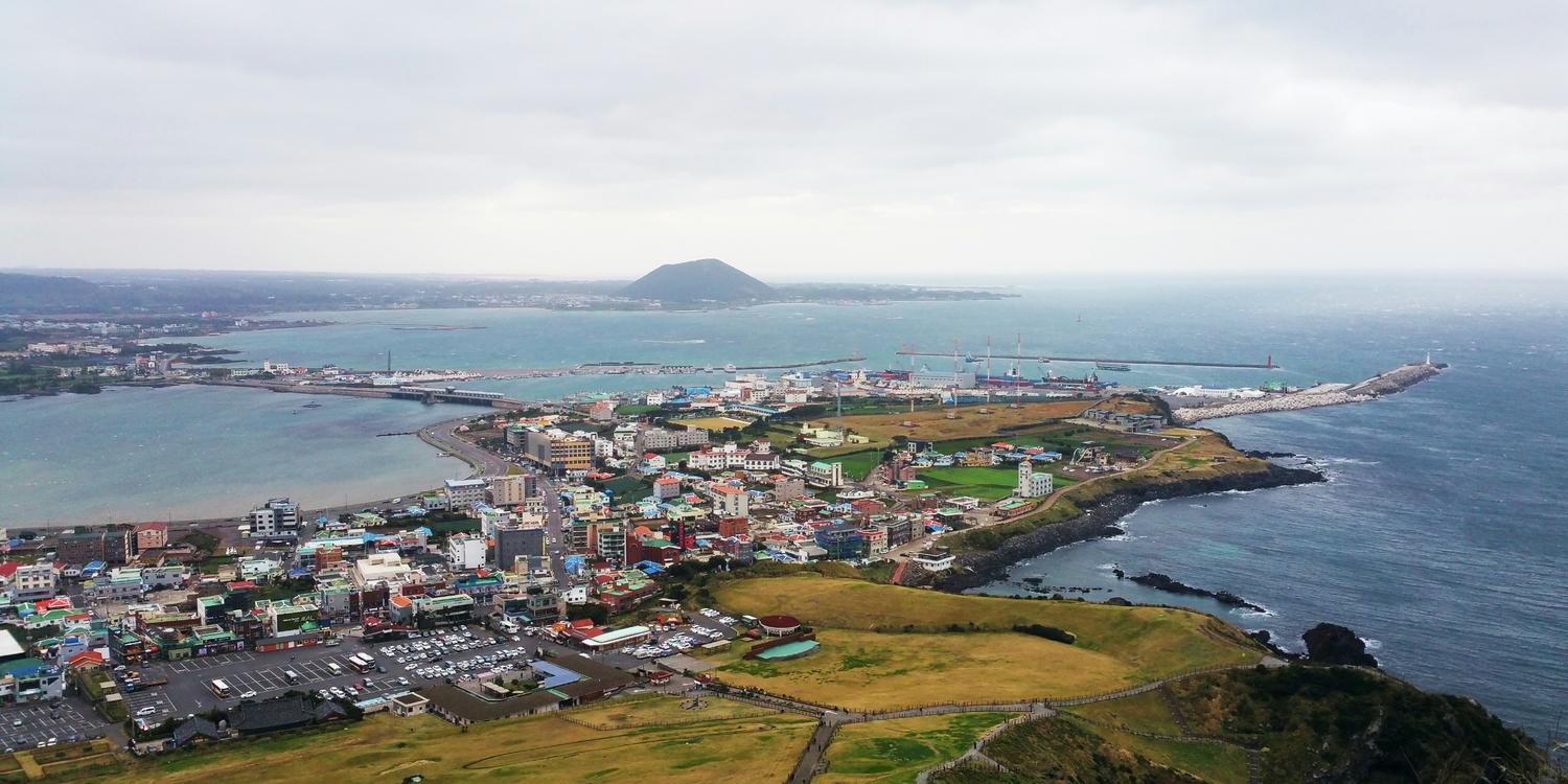 Background image of Jeju Island